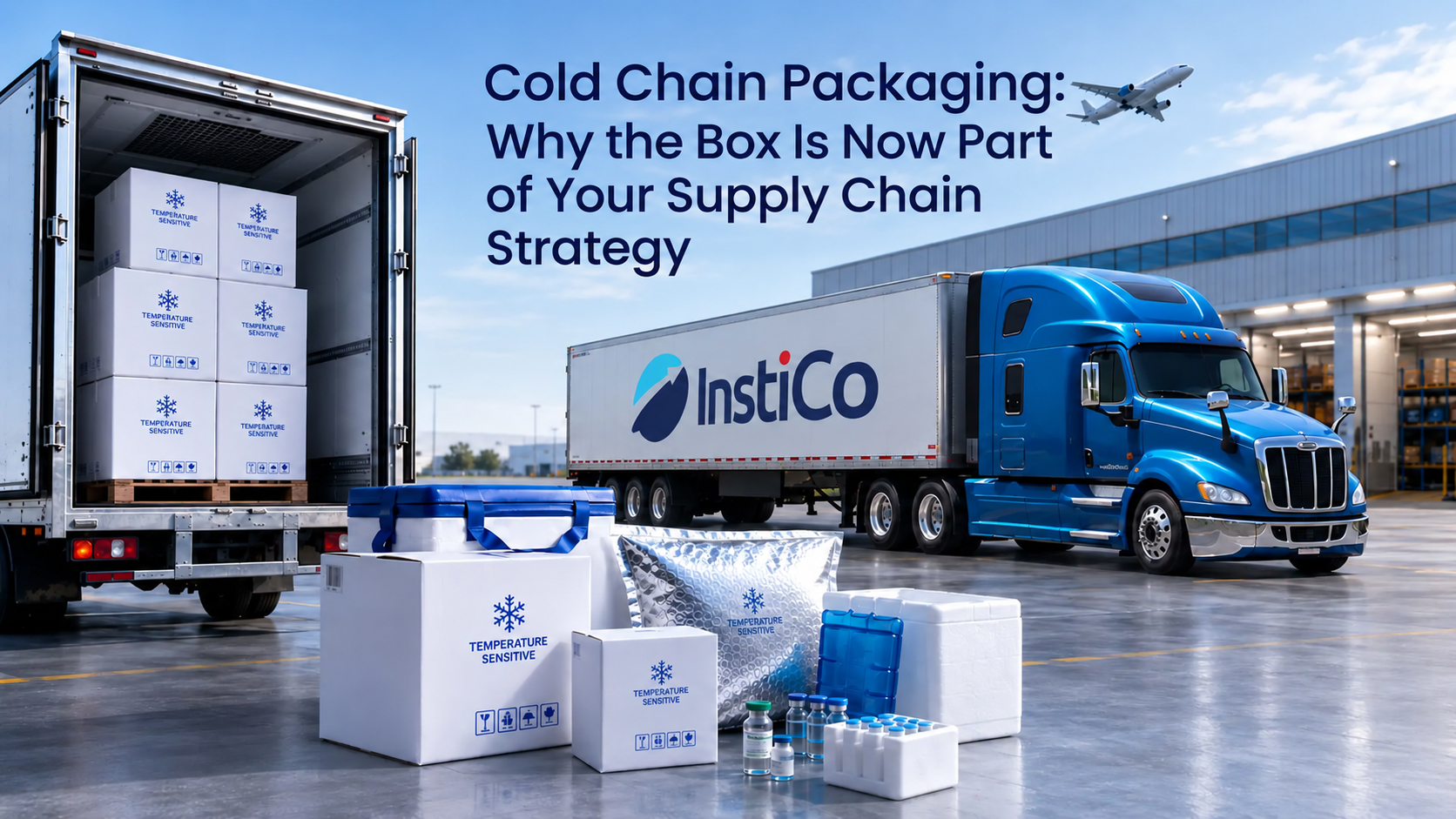 Cold chain packaging and temperature-controlled freight operations with insulated containers, refrigerated transportation, and pharmaceutical packaging.